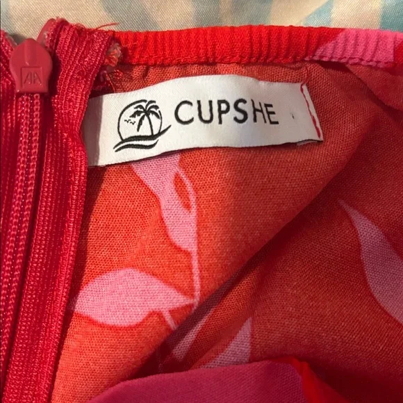 Cupshe One-Shoulder Faux Wrap Dress - Picture 5 of 7